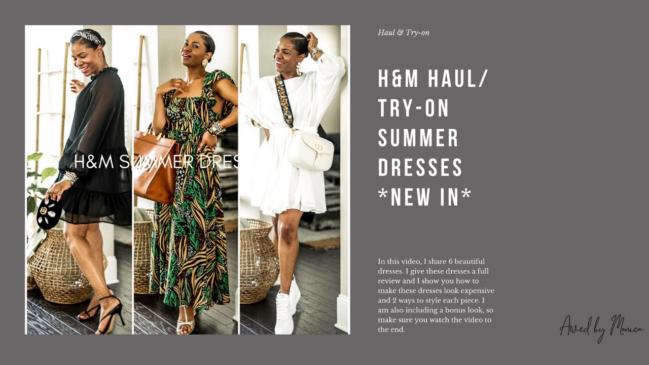H&M DRESS HAUL/ TRY-ON || *NEW IN*  SUMMER DRESSES