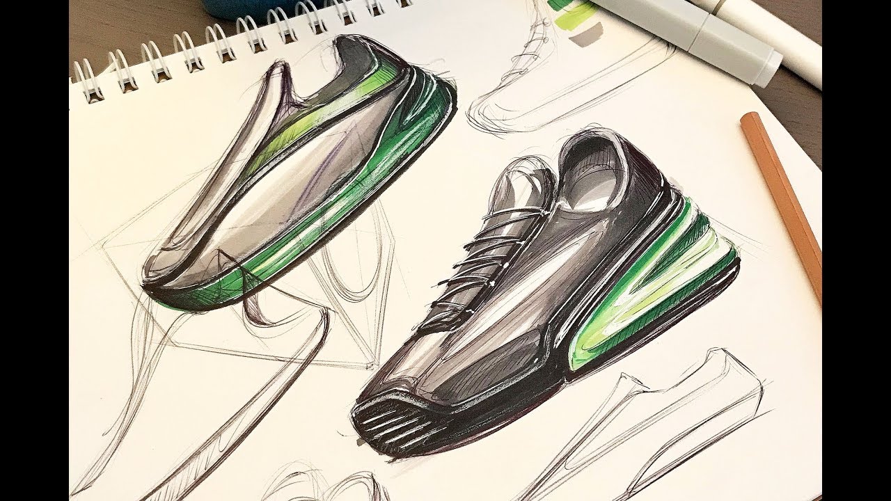 STEP BY STEP SNEAKER SKETCH