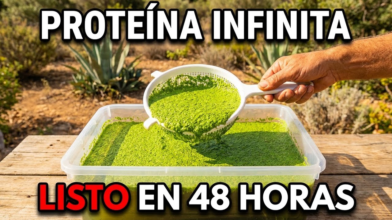 Cultiva Proteína Ilimitada en un Balde. Se Duplica Cada 48 Horas. Montaje en 5 Minutos.
