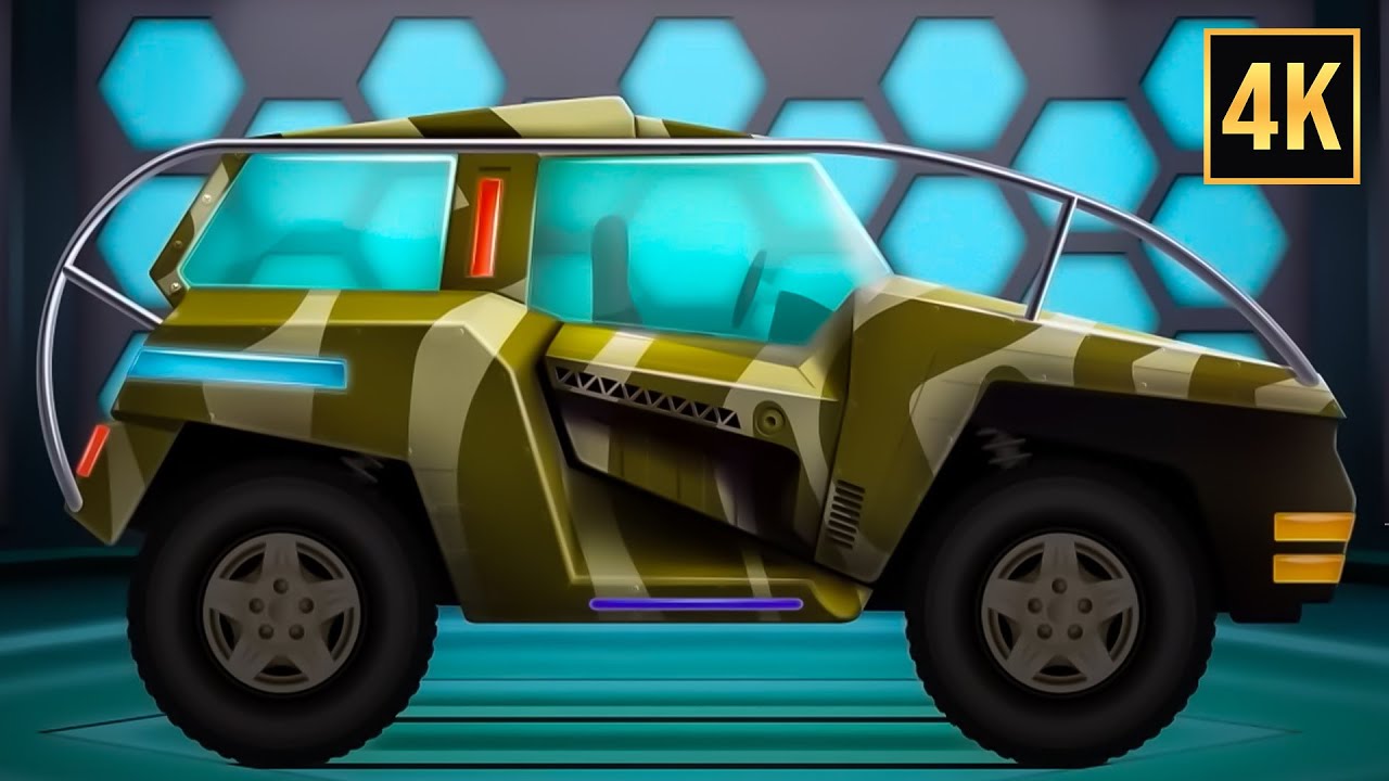 Hummer Car Garage + More Vehicle Videos For Babies