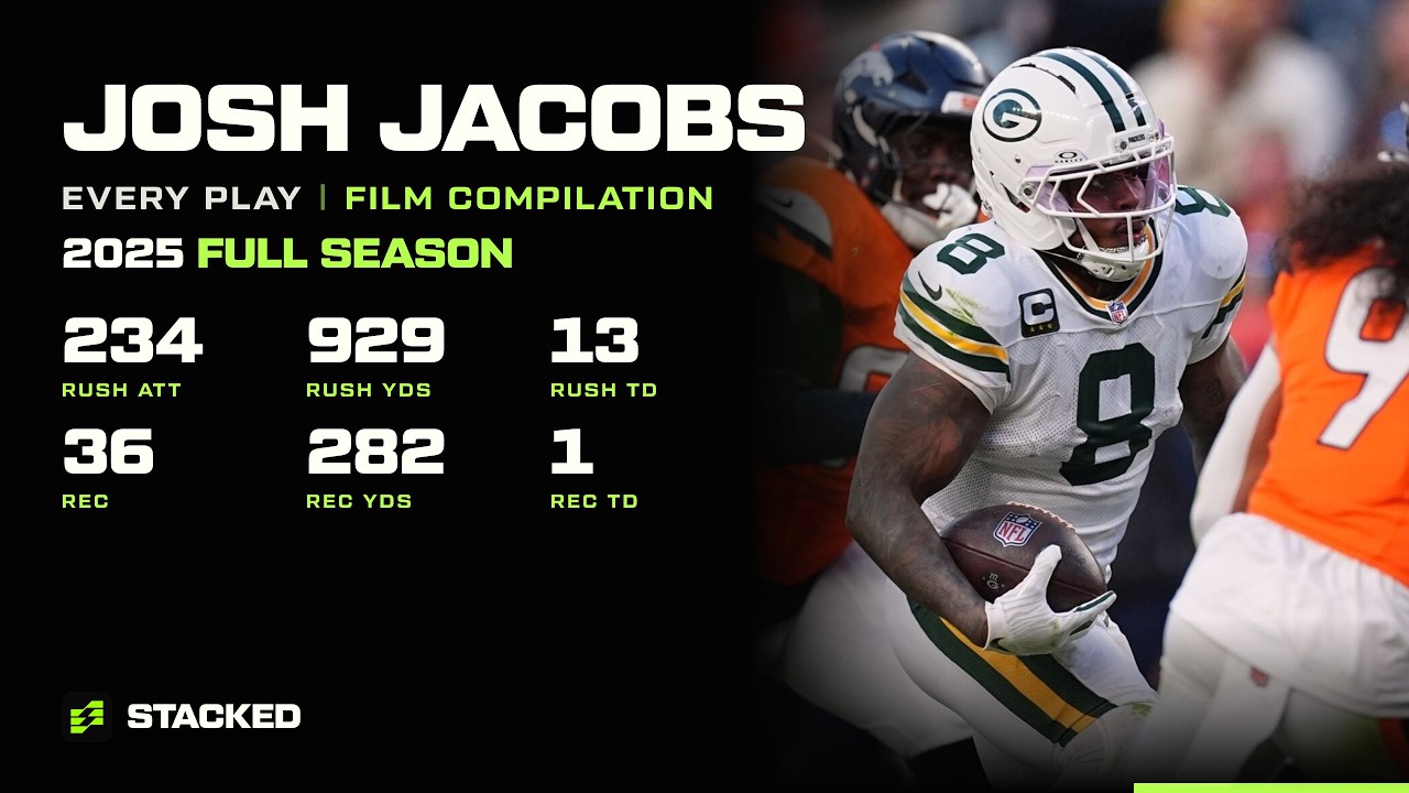 Josh Jacobs: Every Touch of the 2025 Season | Full Film Compilation