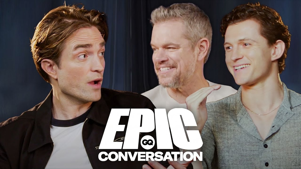 &lsquo;The Odyssey&rsquo; Stars Robert Pattinson, Matt Damon & Tom Holland Have an Epic Conversation