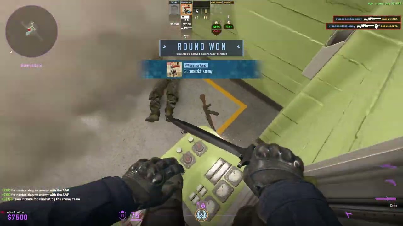 Crazy Sniper Frags Wingman Nuke