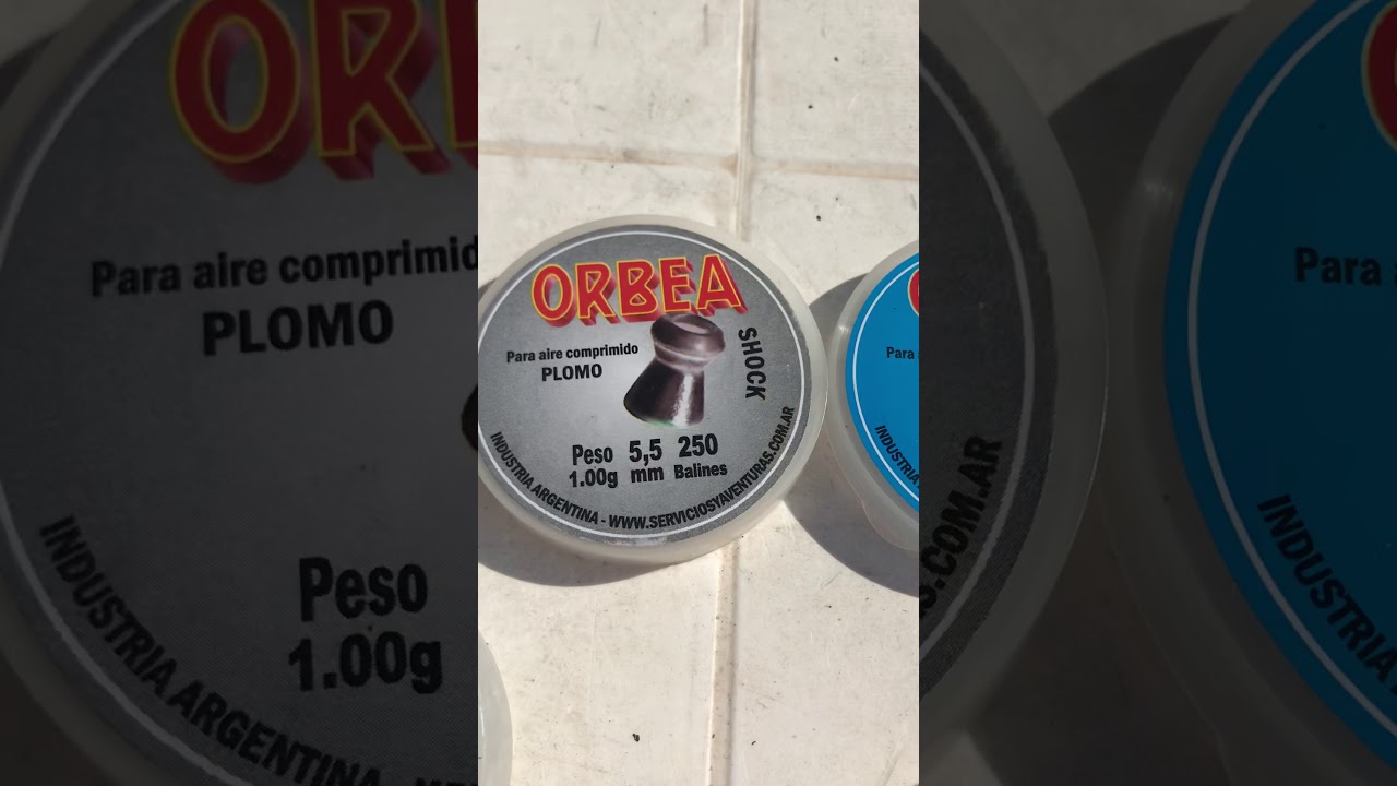 Balines Orbea 5,5 modelos “Shock” y “Torpedo”