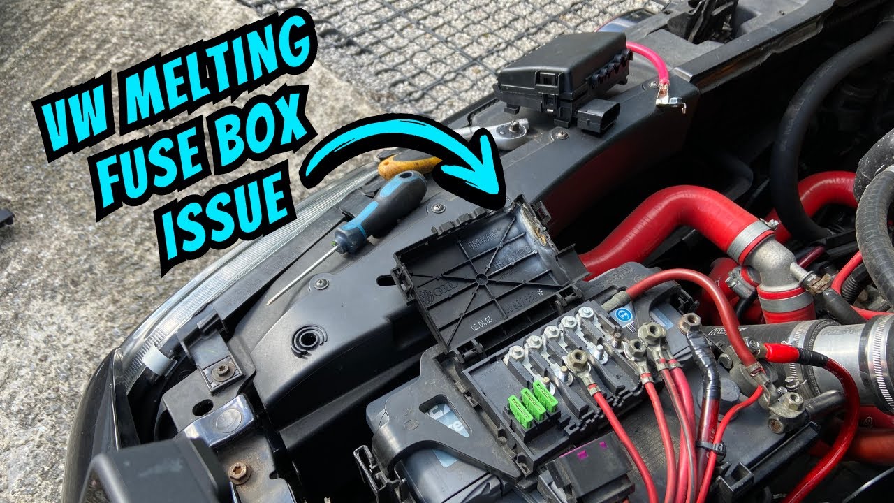 VW Golf MK4 Battery terminal fuse box replacement *BURNT & MELTED*