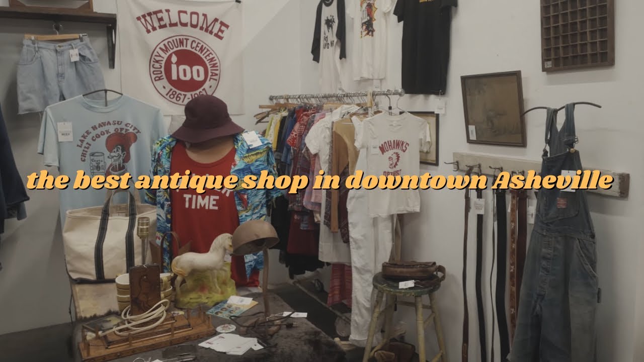 The best curated antique shop in downtown asheville & chasing waterfalls 