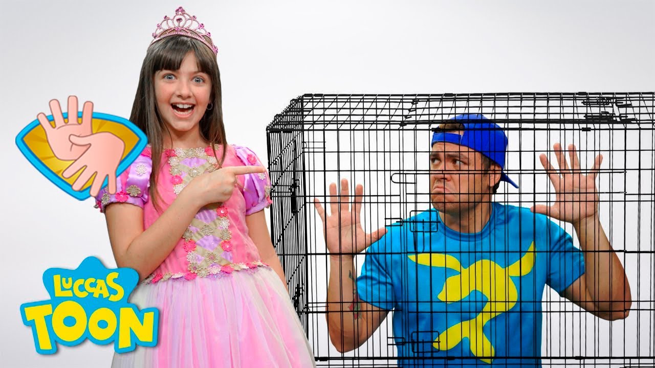 👋🏻LIBRAS👋🏾 PRINCESA MALVA PRENDEU O AVENTUREIRO AZUL ! | LUCCAS TOON