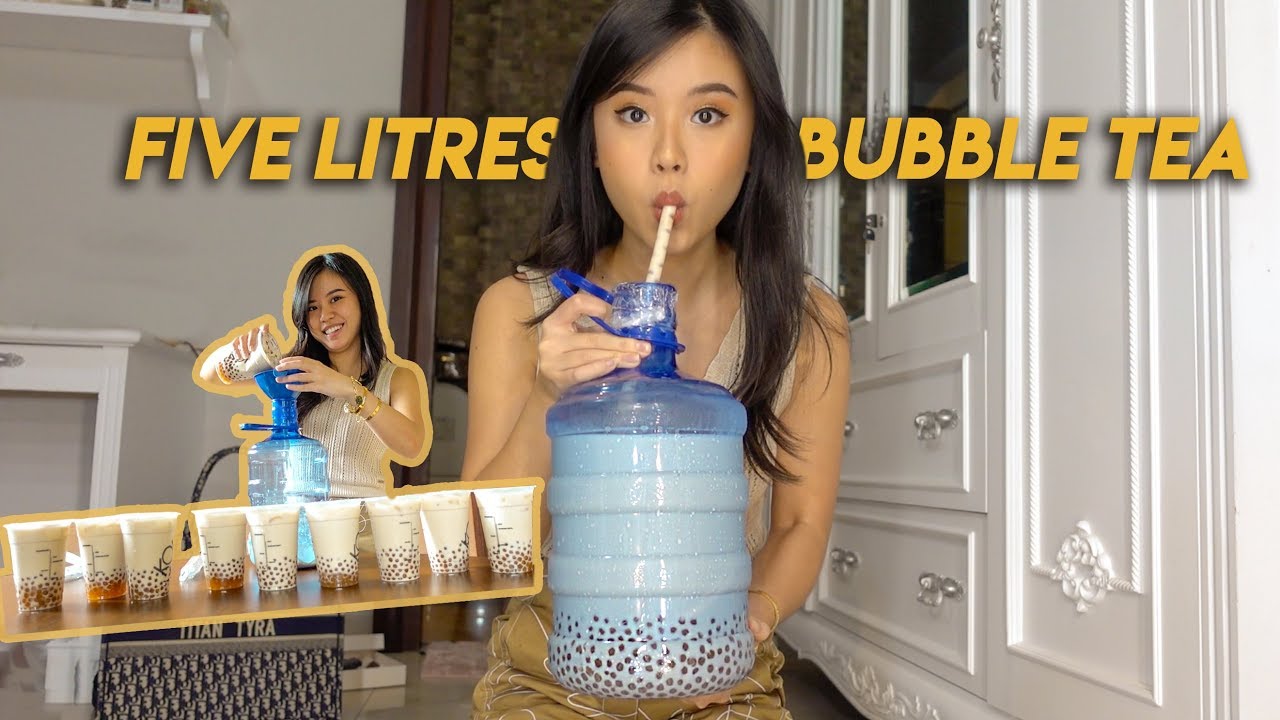MINUM 1 GALON BOBA DALAM 12 JAM (5 LITER!!) CHALLENGE