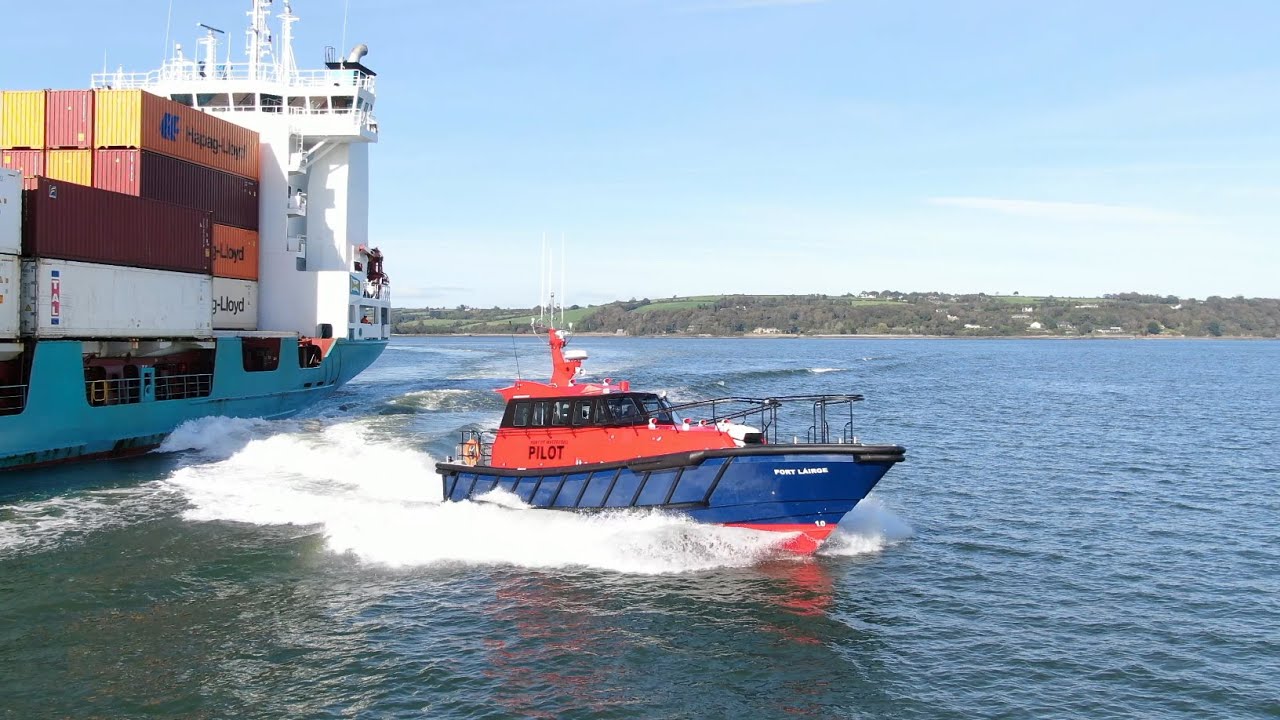 Waterford Pilot boat, day of launch & ship boarding trials