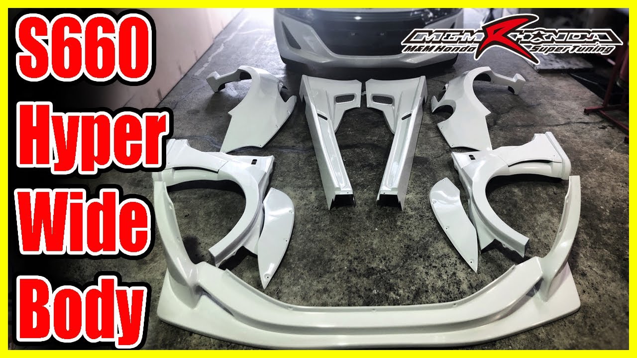S660にワイドボディーキットを取り付けました。