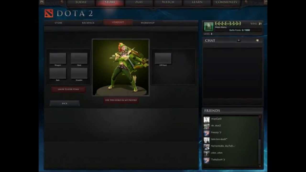Dota 2 free items HUD