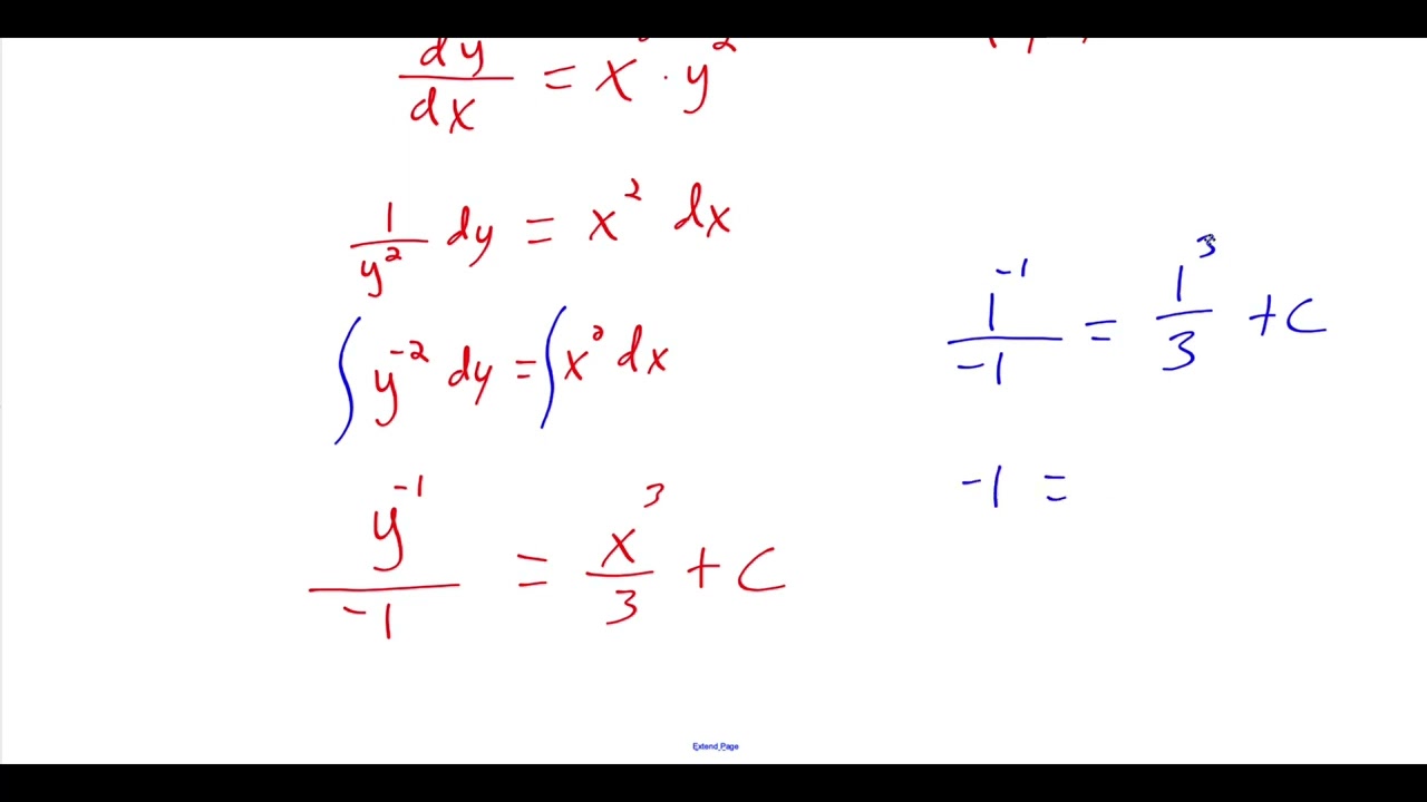 7.4.1 Separable Differential Equations