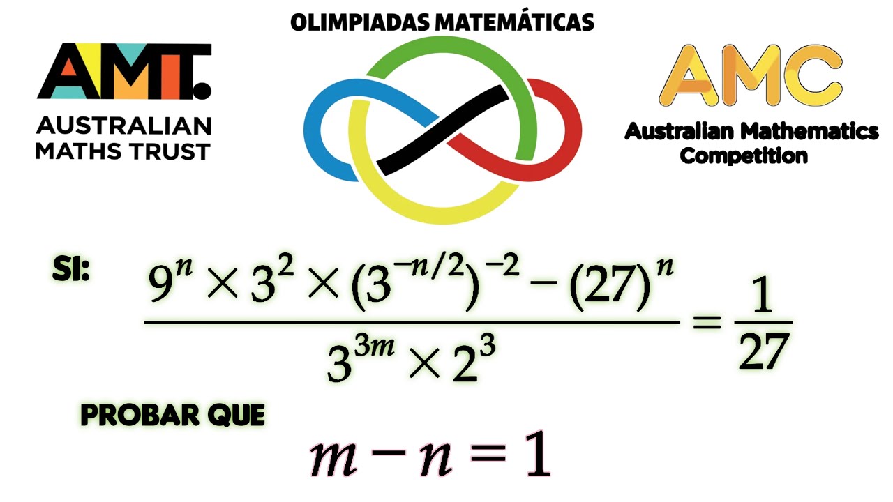 EXAMEN OLIMPIADAS MATEMÁTICAS de exponentes | Demostración algebraica (AMC / Olimpiadas Matemáticas)