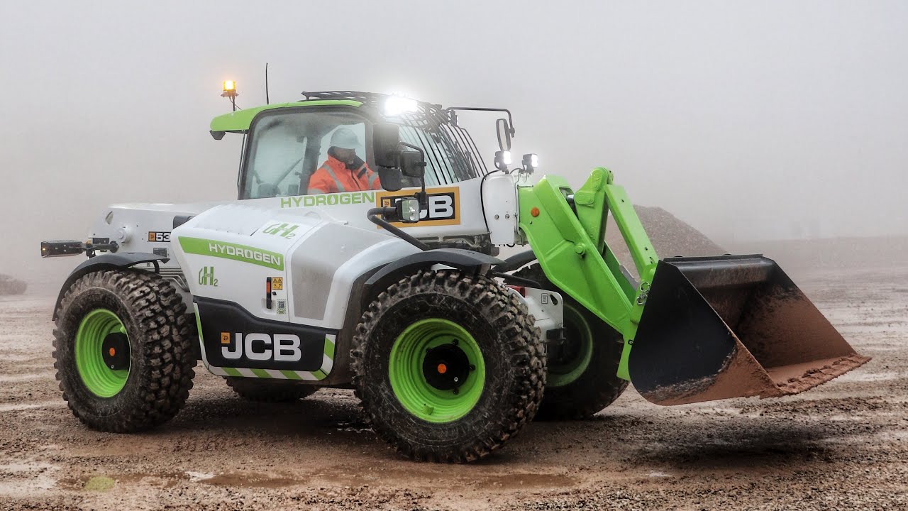 The first ever Hydrogen powered JCB telehandler! (JCB video)