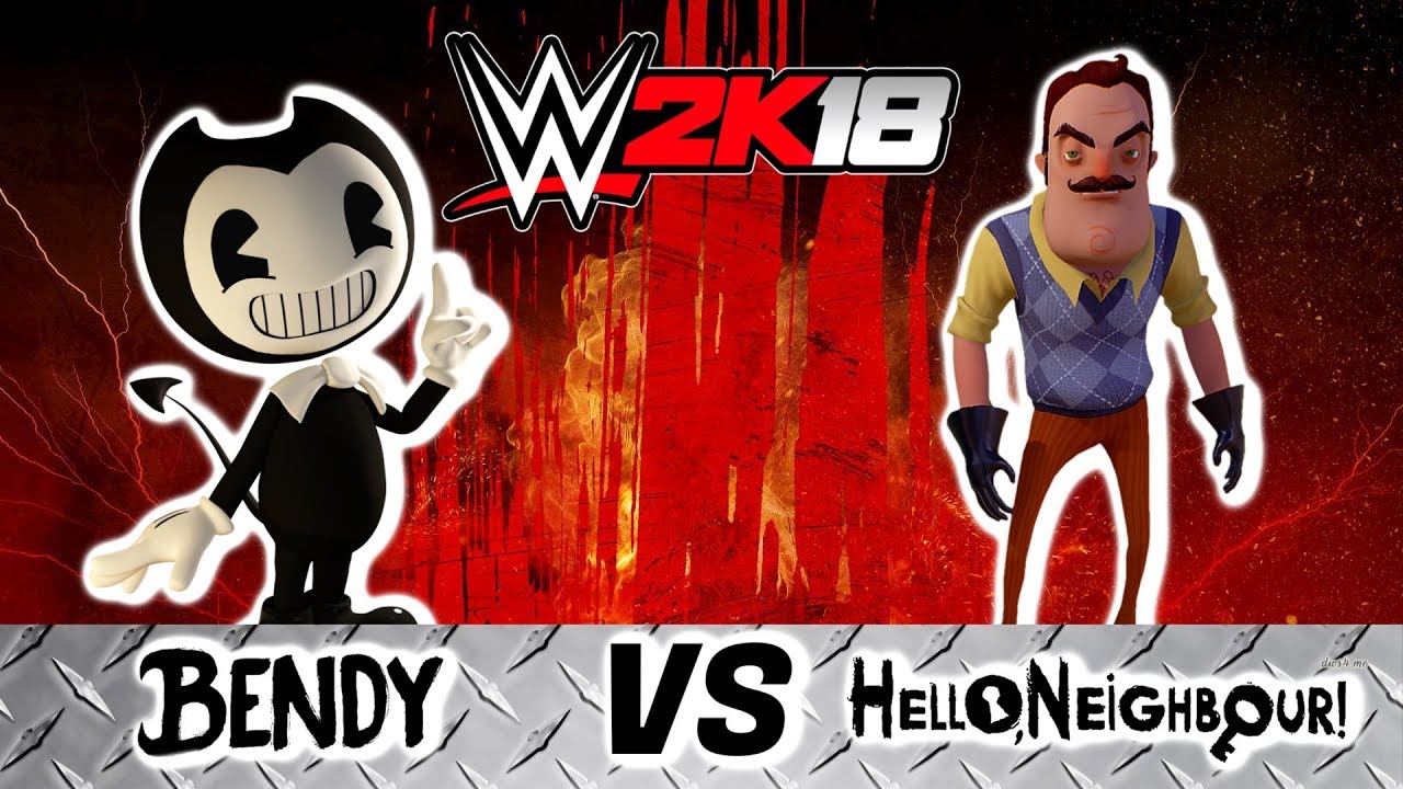 Bendy vs Mr. Peterson Extreme Rules Match WWE 2K18 Bendy And The Ink Machine vs Mart Hello Neighbor