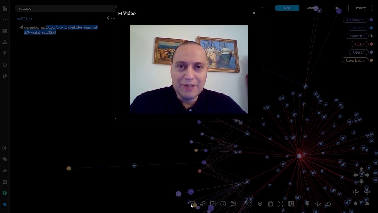 Forensic Data Analysis with GraphXR and IACA