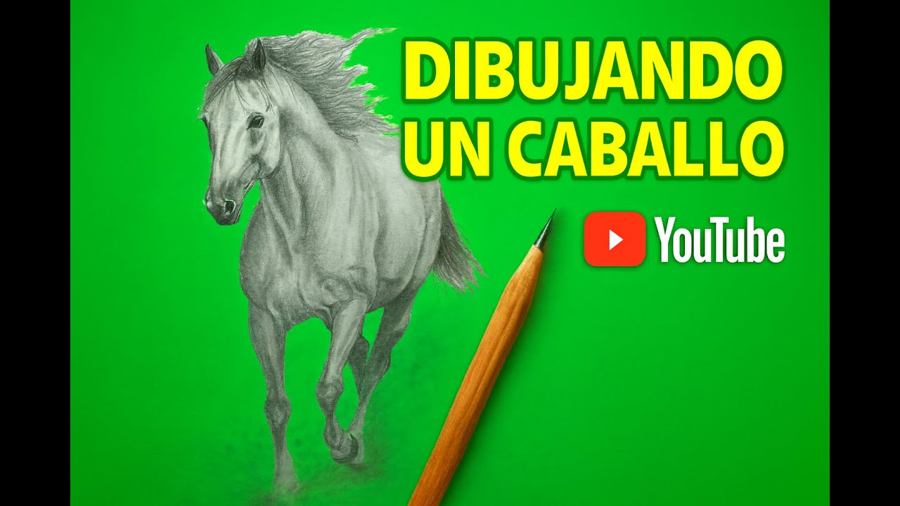 CABALLO: Dibujo a lápiz desde cero | Instrucciones paso a paso | ЛОШАДЬ | HORSE |