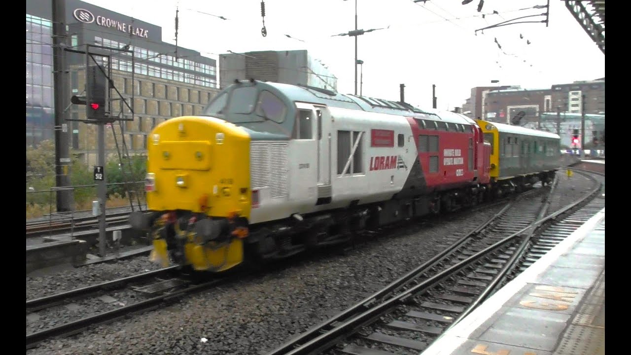 Class 37 No. 37418 + Saloon Car 'Caroline' -  Newcastle Central - 26th Sept 2024