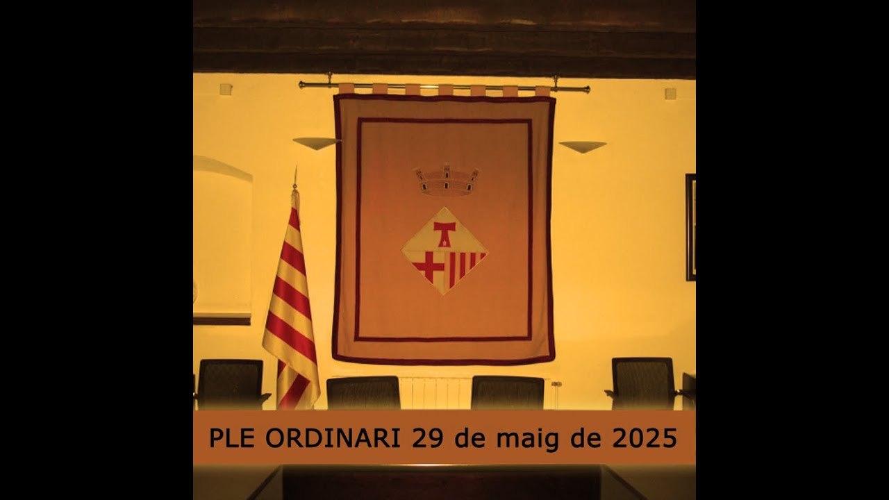Ple ordinari del 29 de maig de 2025 -  Ajuntament Sant Antoni de Vilamajor