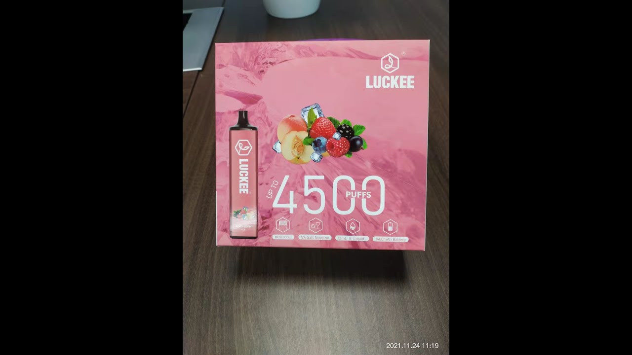 luckee 4500 puffs mesh coil disposable vape  kit