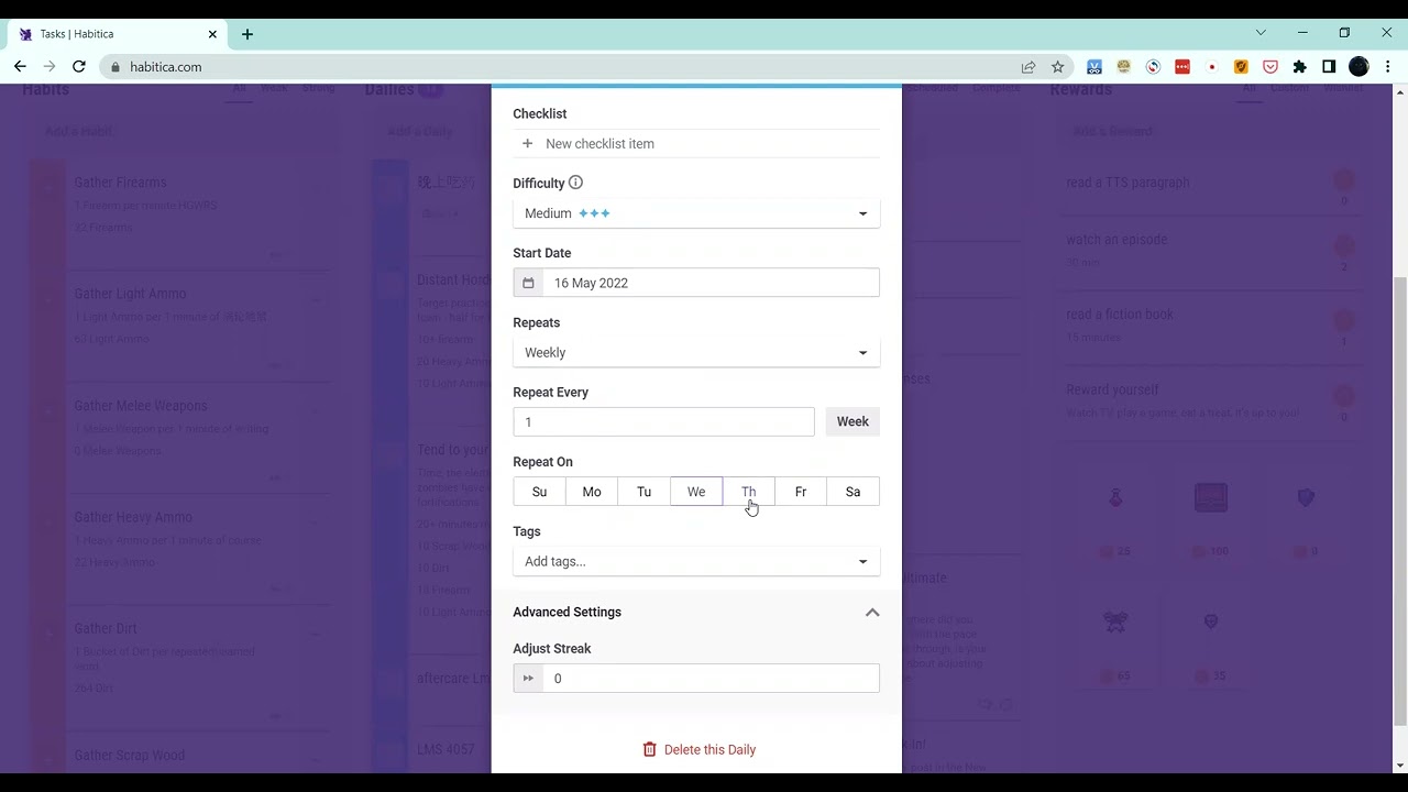 Habitica. Как сделать выполнение задач интереснее.