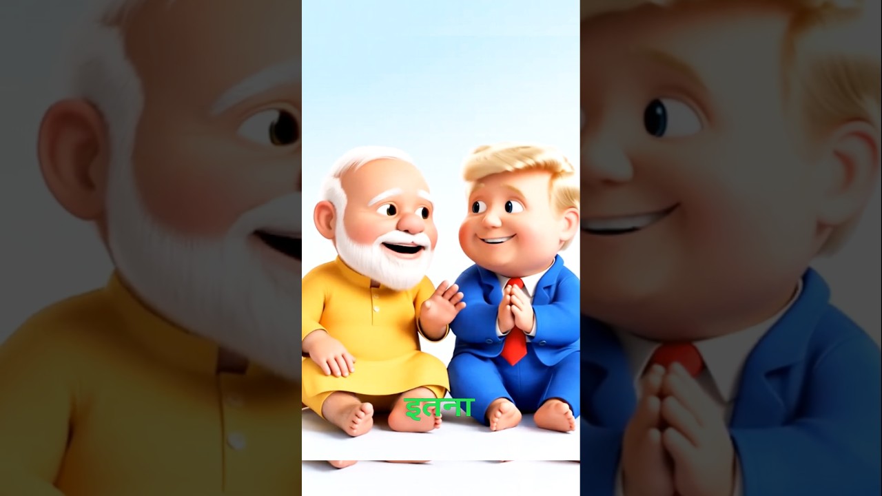 When Baby Modi Gives Boss Advice to Baby Trump 😆 #moditrumpdeal #ModiVsTrump#BabyModi#BabyTrump