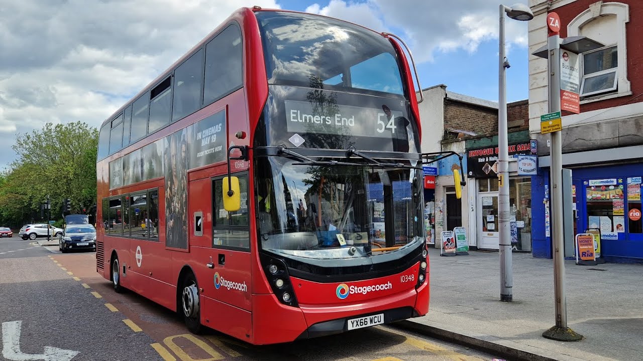 FULL JOURNEY | LONDON BUS 54 ELMERS END - WOOLWICH (YX66WCU) 10348
