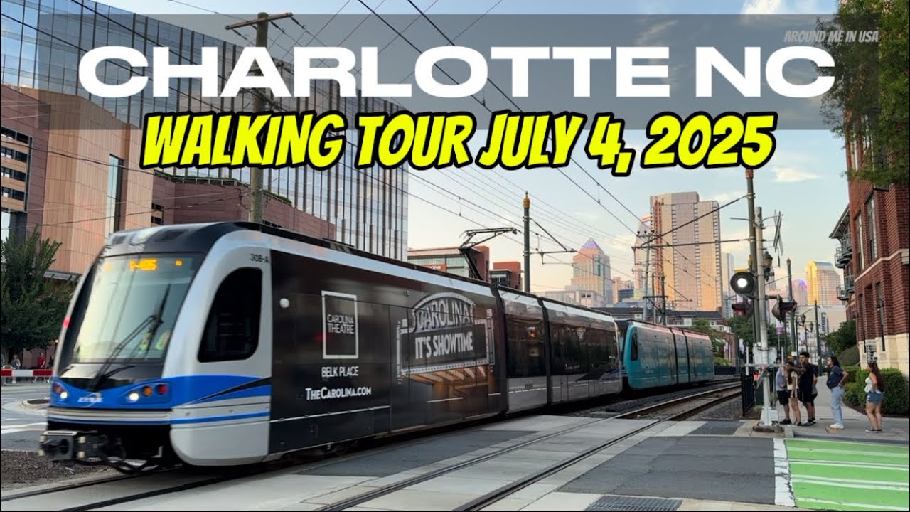 Charlotte North Carolina: Exploring Uptown Charlotte on July 4, 2025 | City Tour!!!