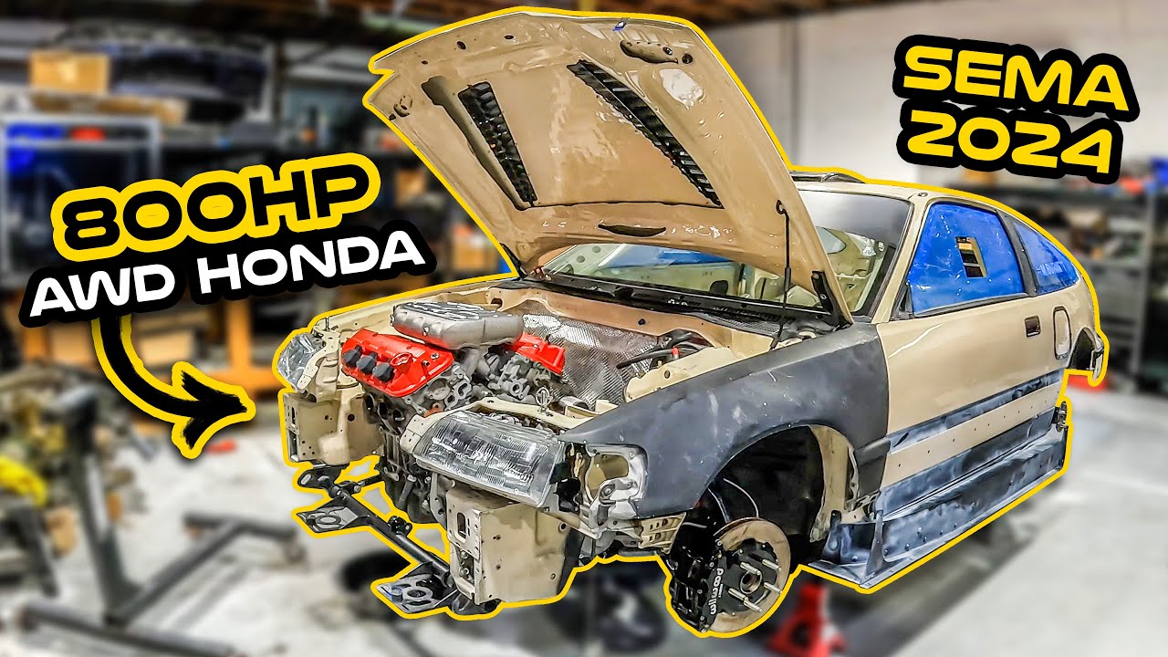 Building an INSANE 800 HP Turbo AWD Honda for SEMA 2024 with Gooichi Motors!