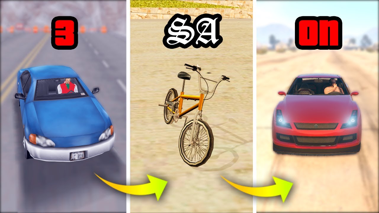 FIRST VEHICLE WE DROVE In GTA Games (Evolution)