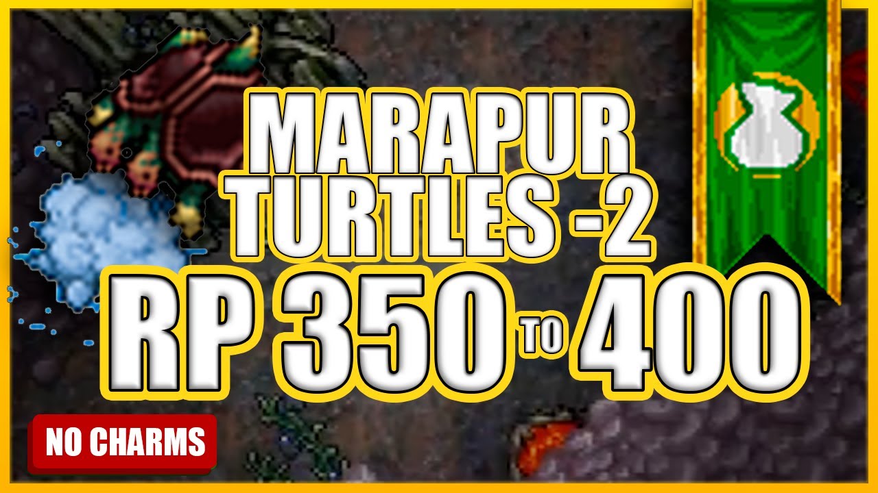 RP 350 to 400 &ndash; Marapur Turtles -2 [PROFIT] | Where to hunt Paladin | Tibia