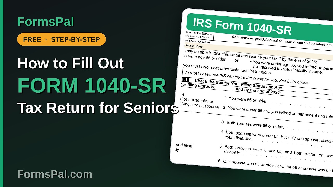How to Fill Out IRS Form 1040-SR: Tax Return for Seniors
