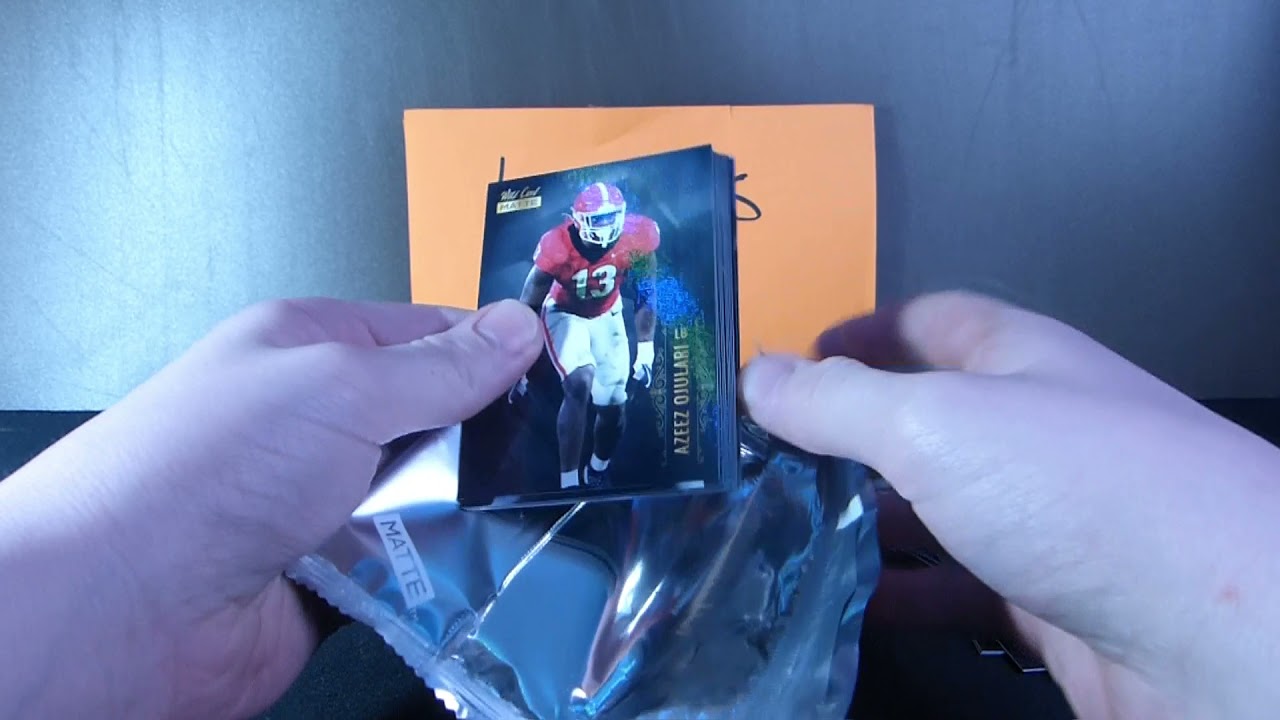 Opening a Wild Card 2021 Draft Pick Matte 2021 Football Box (Signature)