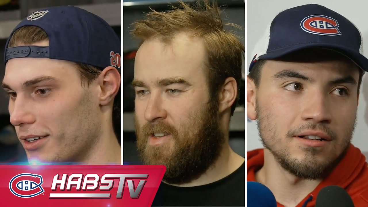Slafkovsky, Suzuki + others address the media at practice | FULL PRESS CONFERENCES