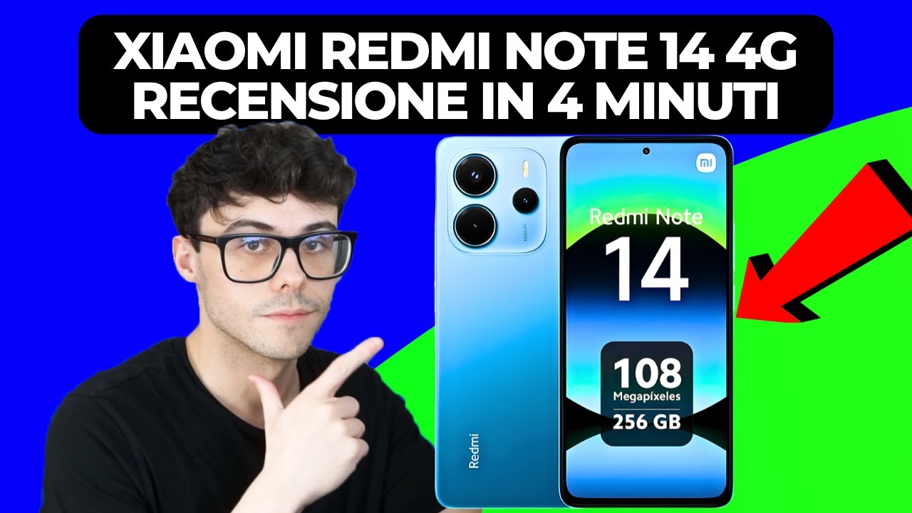 XIAOMI REDMI NOTE 14 4G - RECENSIONE ITALIANO IN 4 MINUTI