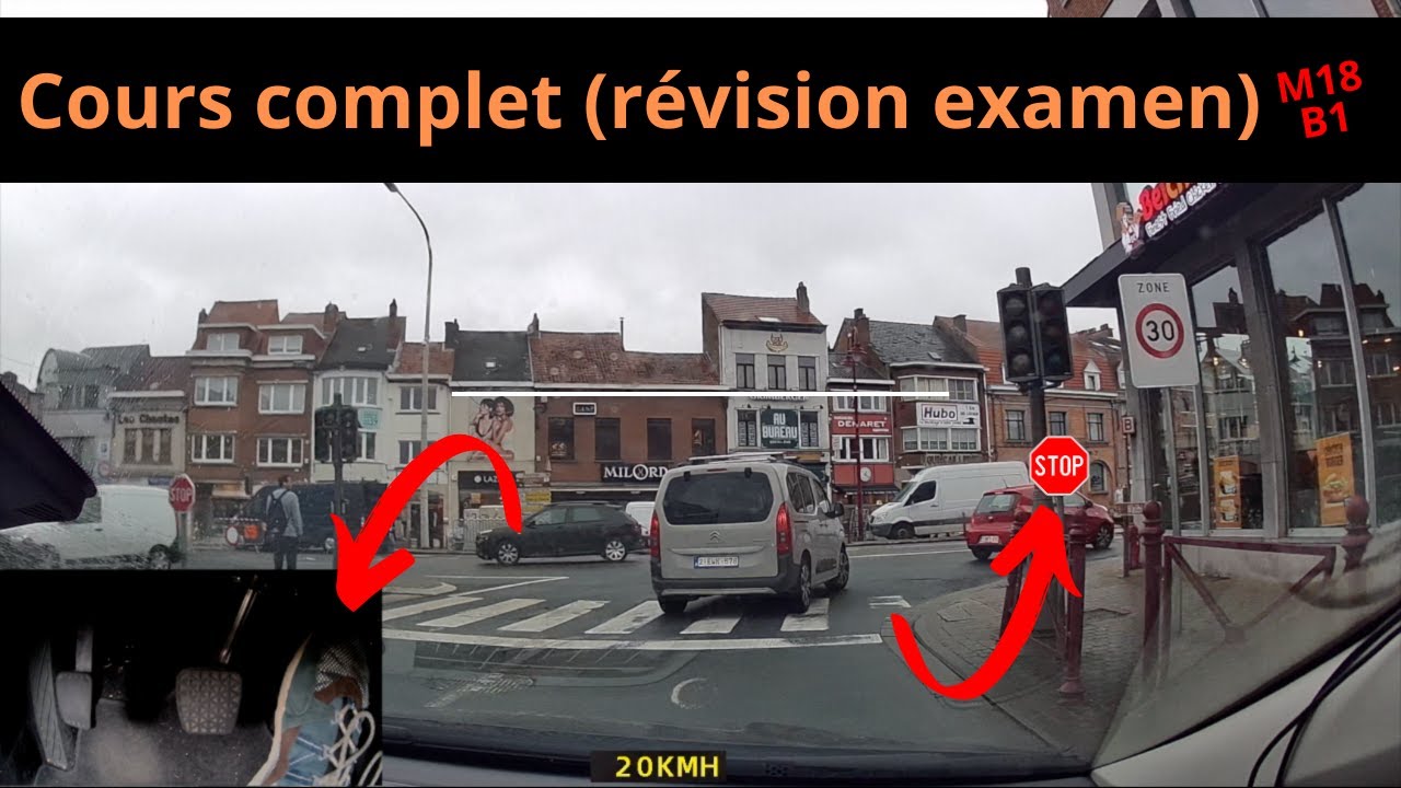 Cours de conduite complet en auto-école - révision examen B1 🇧🇪