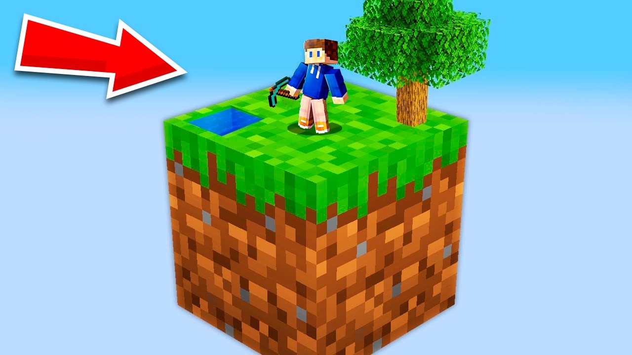 Fanget På En KÆMPE Block i Minecraft!