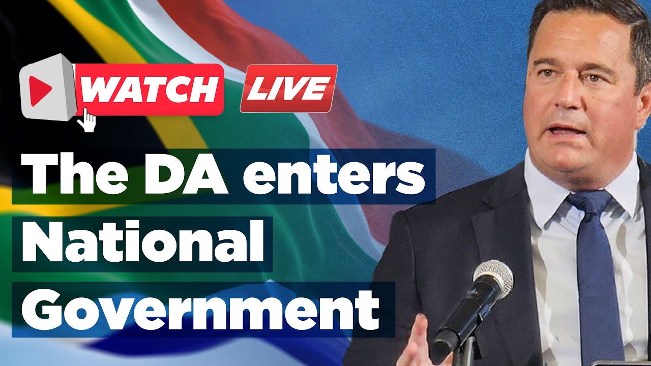 DA Leader's address as the DA enters National Government
