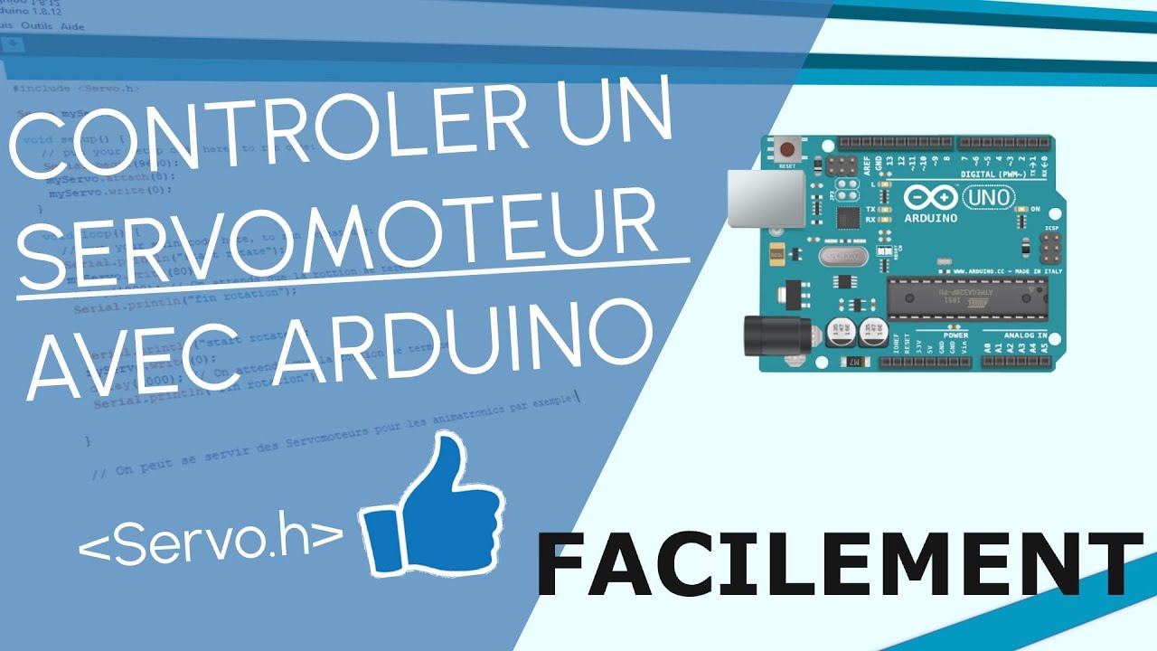 Comment contrôler un Servo moteur facilement avec Arduino (avec la librairie Servo.h)