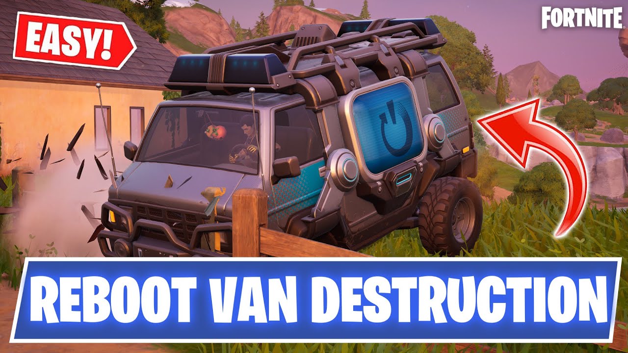 Fortnite &mdash; Как *ЛЕГКО* разрушать объекты, находясь в фургоне перезагрузки (полное руководство)