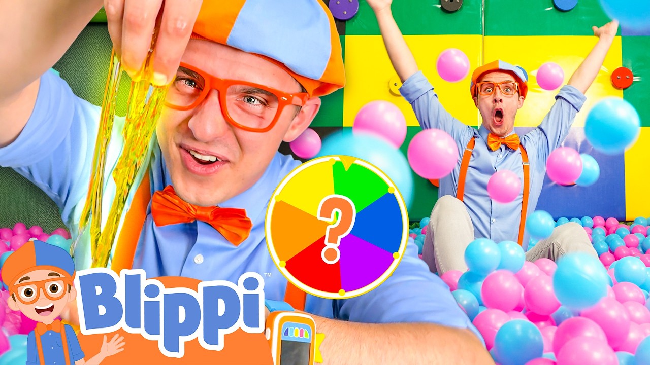 Blippi Makes Rainbow Slime!