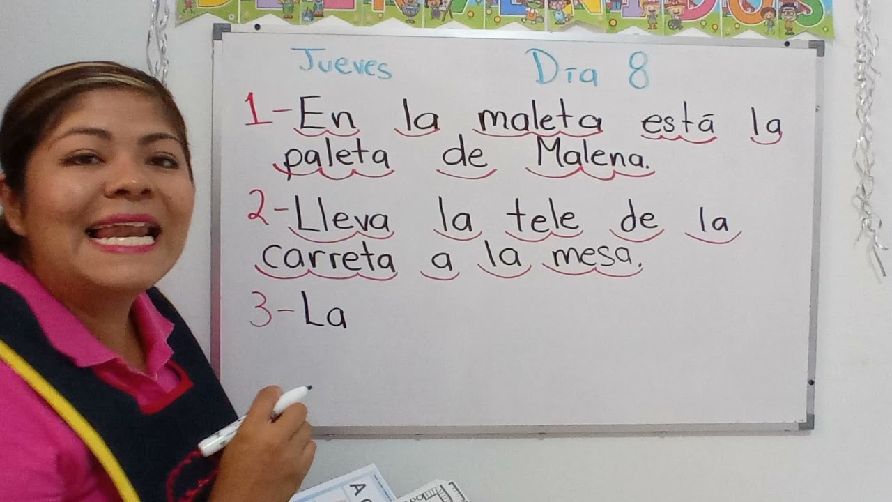 D&iacute;a 8, m&eacute;todo de los 20 d&iacute;as lectoesctitura.