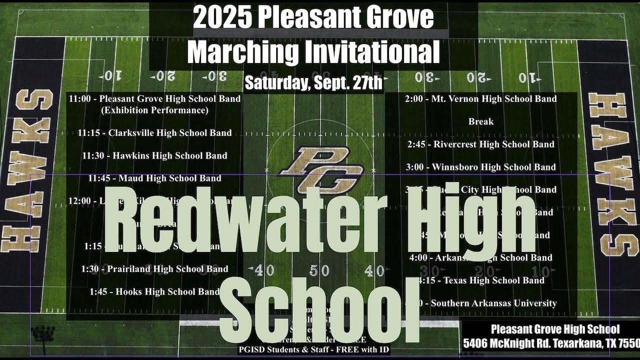 Redwater High School Band @ 2025 Pleasant Grove Marching Invitational