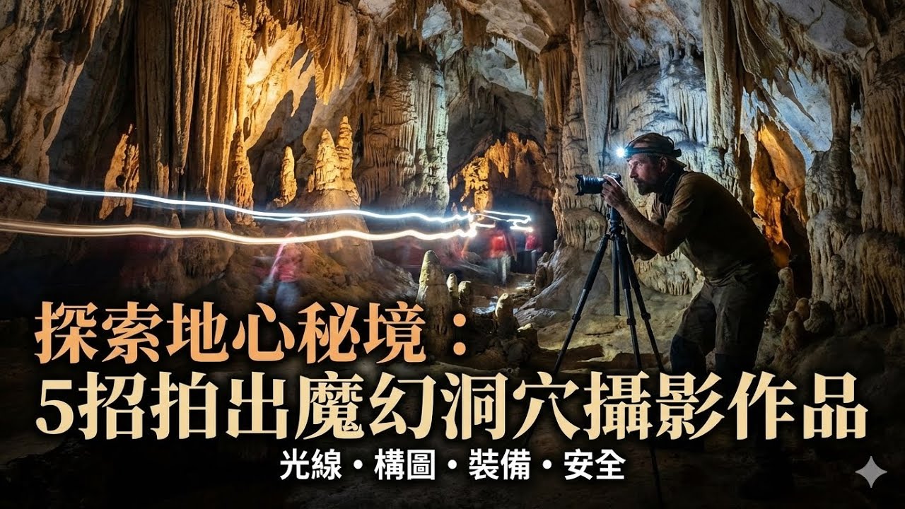  探索地心秘境：5招拍出魔幻洞穴攝影作品（光線・構圖・裝備・安全）