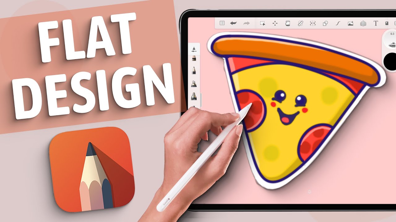 Чистый плоский дизайн в Autodesk Sketchbook | Учебное пособие для начинающих