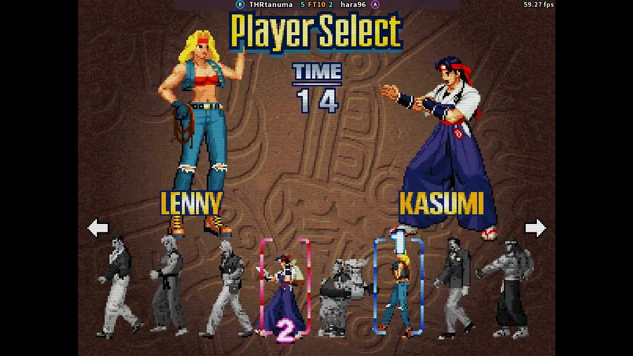 fightcade 2 Art of Fighting 3 THRtanuma (Japan) vs hara96 (Japan)
