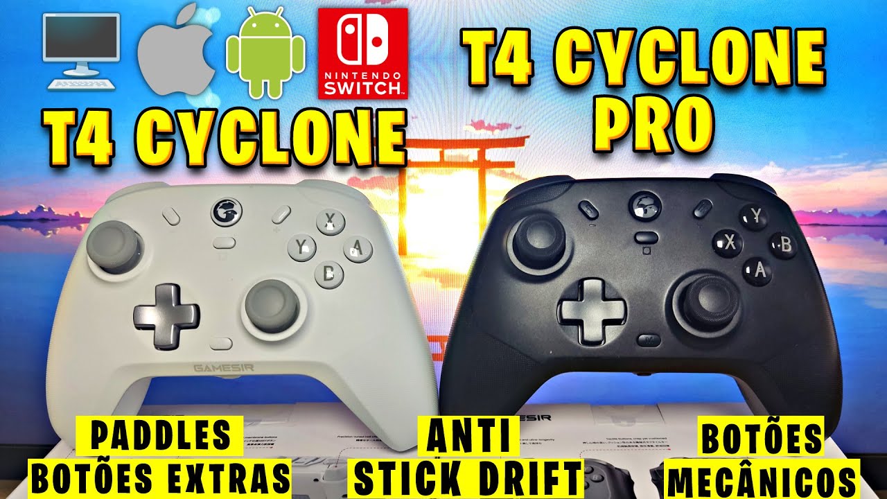 Review GameSir T4 Cyclone [PRO] - Os Melhores Controles Para PC e Celular!? (sem drift)