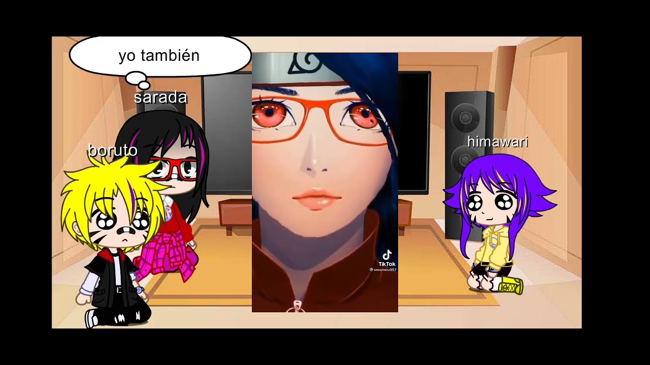 Boruto, sarada y himwari reaccionan al (Sasunaru) leer descripción