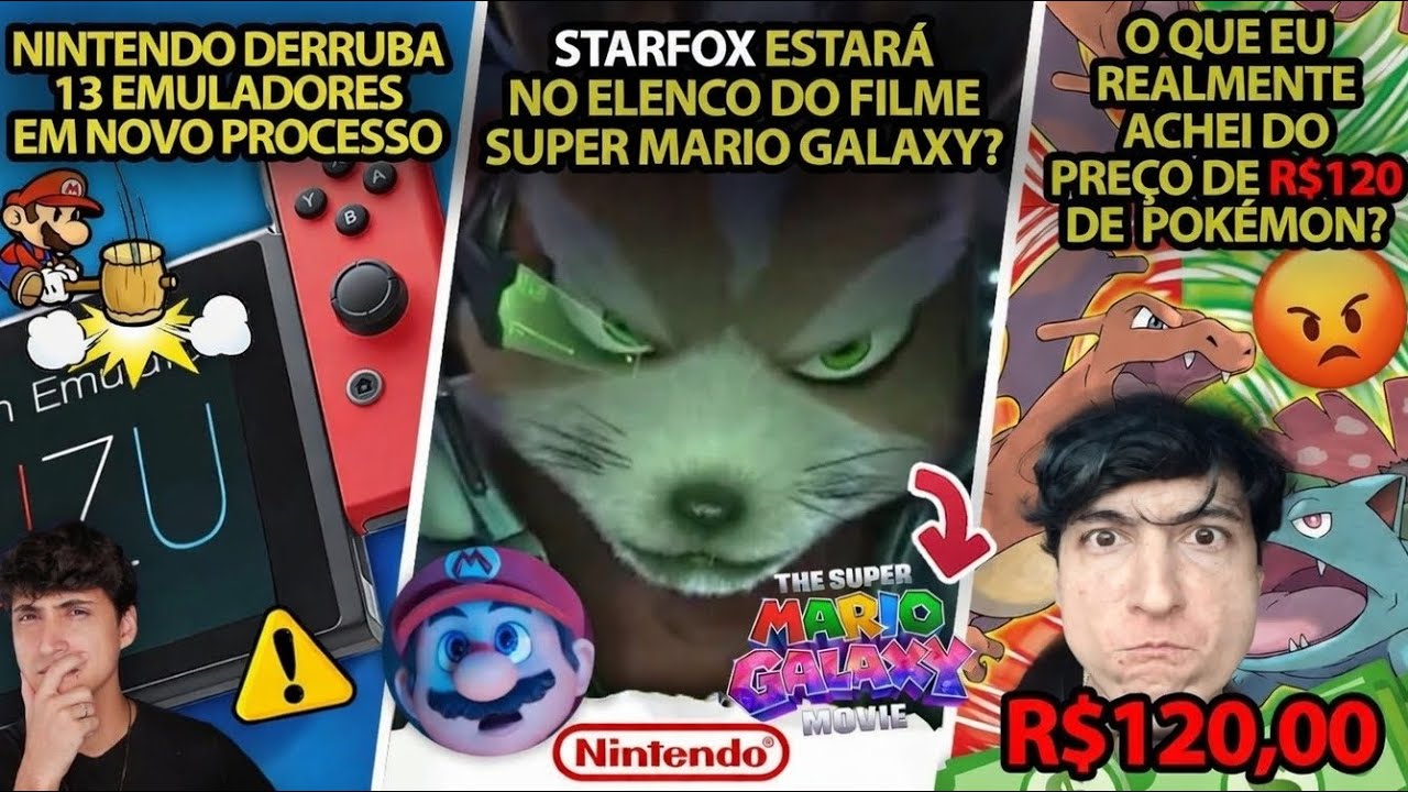 O QUE EU REALMENTE ACHEI DO PREÇO DE R$120 DE POKEMON? 😡 | Starfox estará no Mario Galaxy Movie?