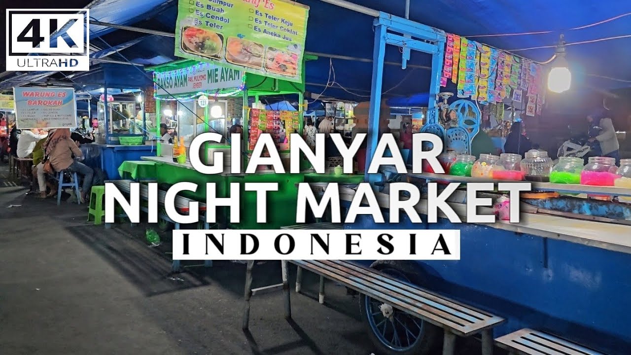 BIGGEST BALI'S NIGHT MARKET | Pasar Senggol Gianyar, Indonesia | 4K Night Walking Tour